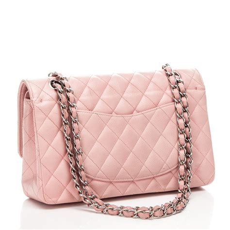 chanel caviar medium double flap pink bag|CHANEL Caviar Quilted Medium Double Flap Pink.